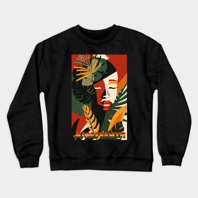 Juneteenth Independence Day Crewneck Sweatshirt by DanielLiamGill